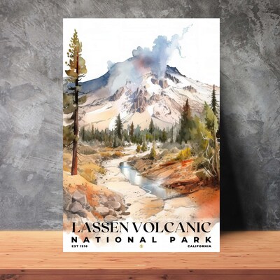 Lassen Volcanic National Park Poster, Travel Art, Office Poster, Home Decor | S4 - image2